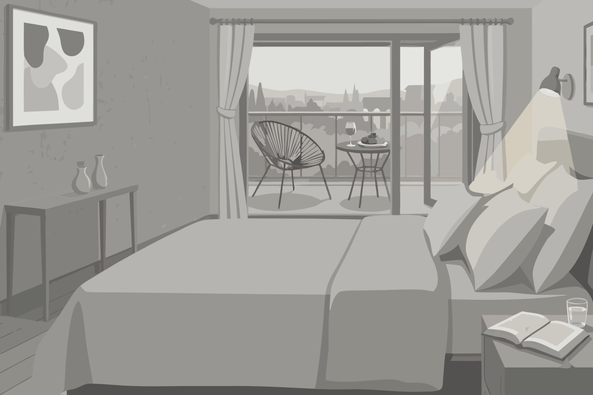Chambre Double avec Salle de Bains Privative Séparée